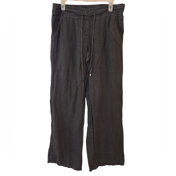 TOMMY BAHAMA TWO PALMS 100% LINEN WIDE LEG PANTS. SIZE 10. - Picture 2 of 10